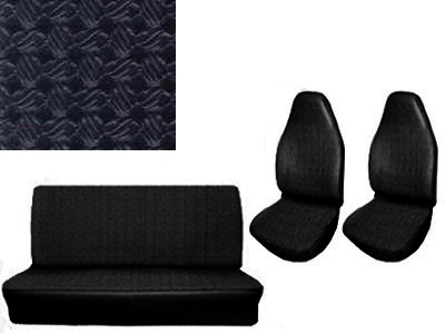Seat upholstery black set 8.72-7.73